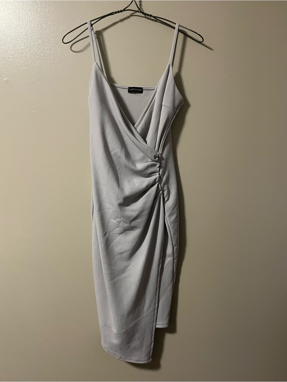 PrettyLittleThing Purple Wrap Dress Size 14